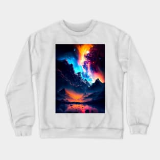 Magic Amidst Chaos: Cosmic Views Crewneck Sweatshirt